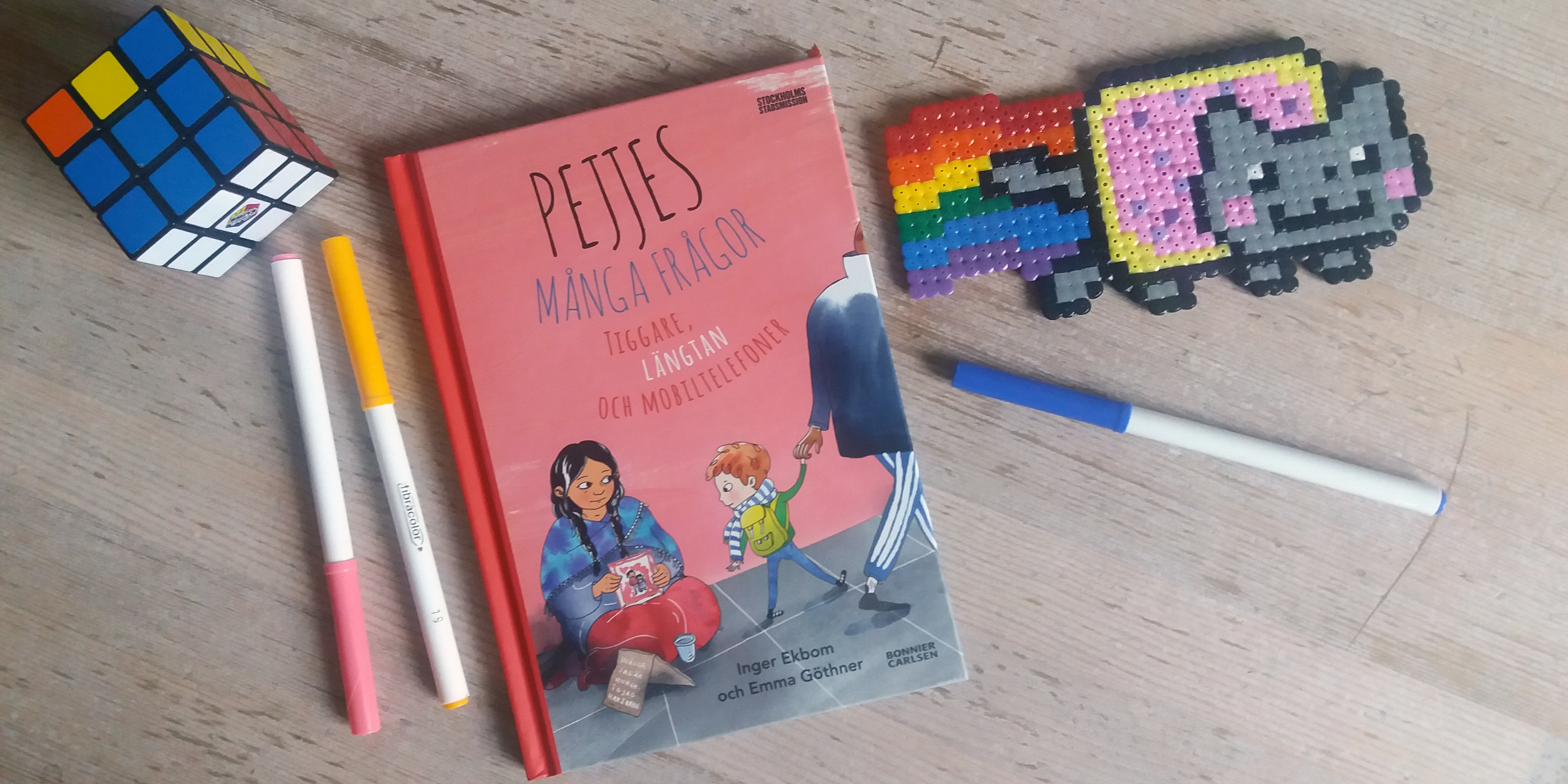 Boken Pejjesmånga frågor Bild på omslaget Pejjes många frågor