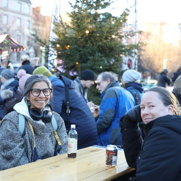 Trevligt häng på Stockholms Stadsmissions jullunch.