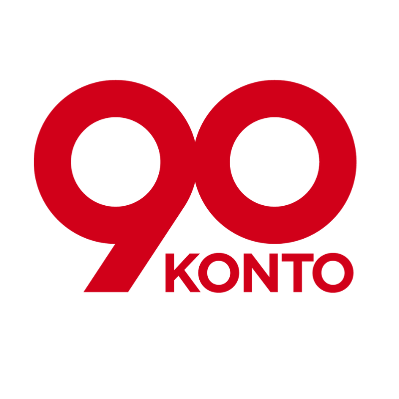 90 konto logotyp