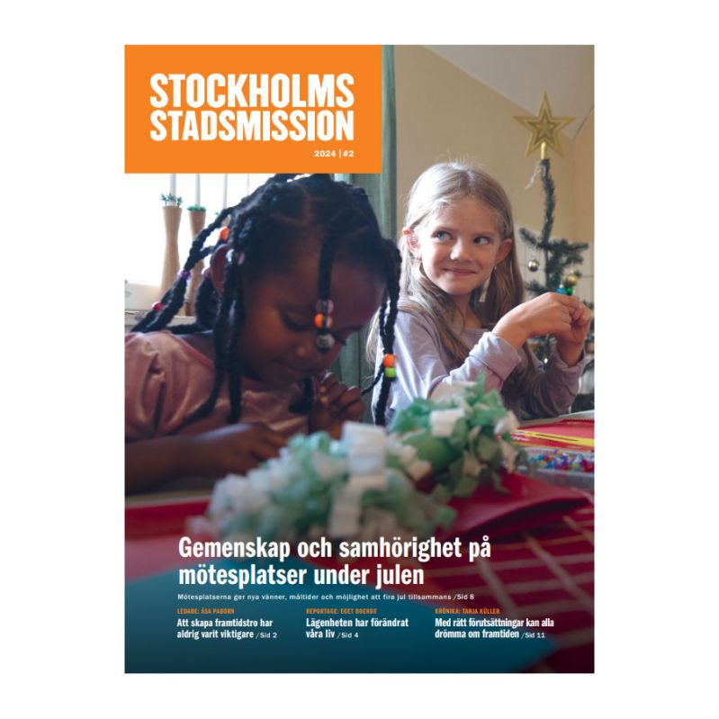 Omslaget till Stockholms Stadsmissions tidning hösten 2024.